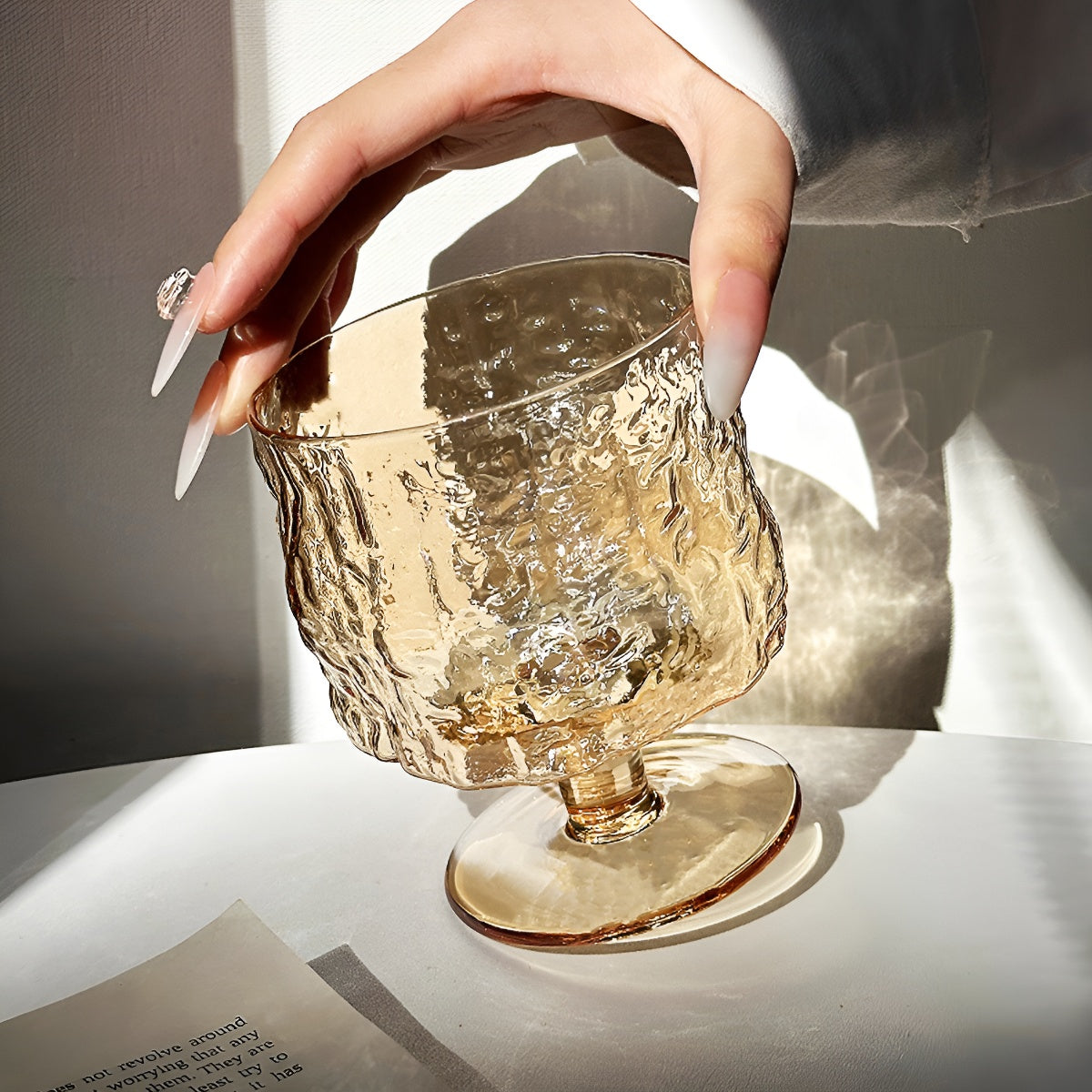 Bark Inspired Texture Glass