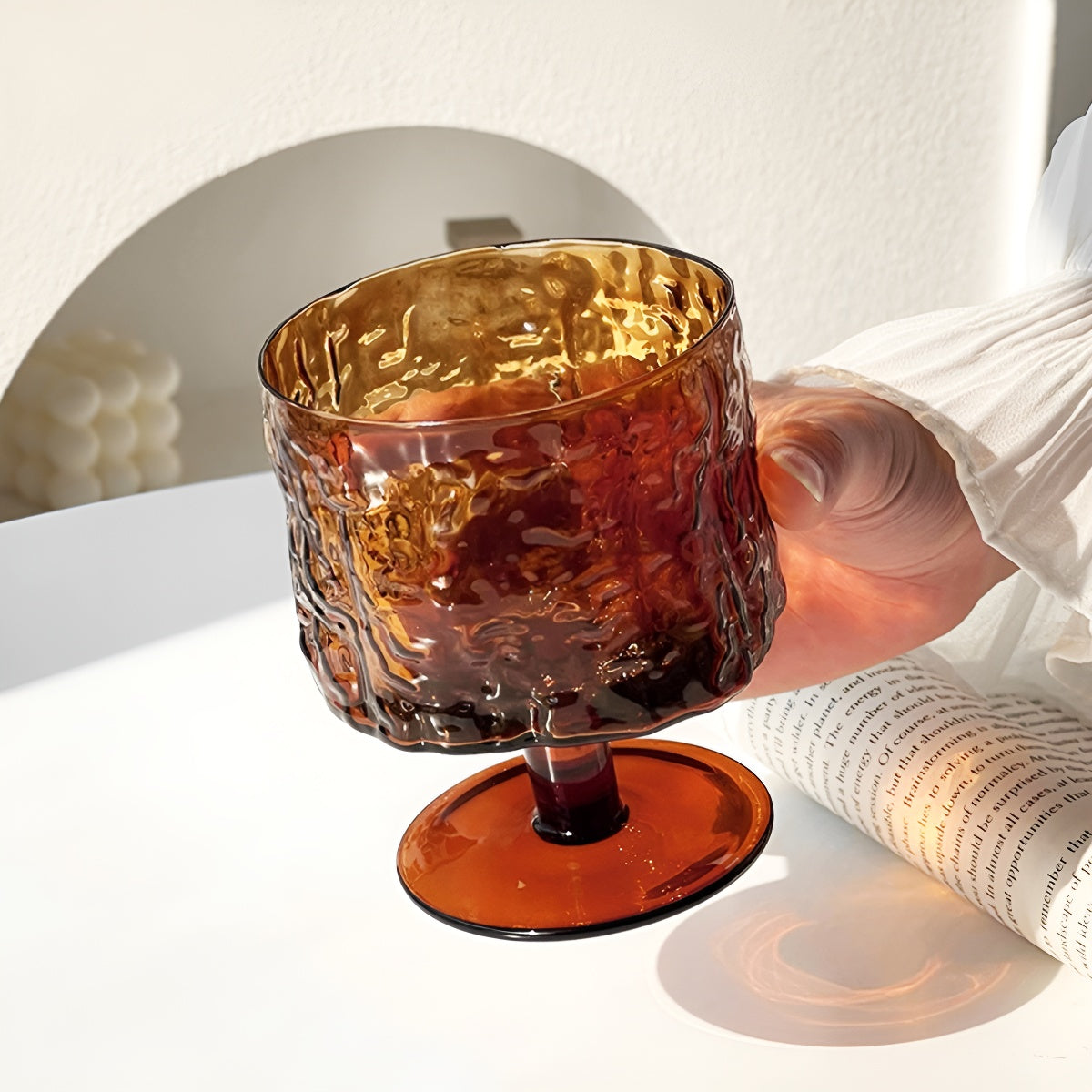 Bark Inspired Texture Glass