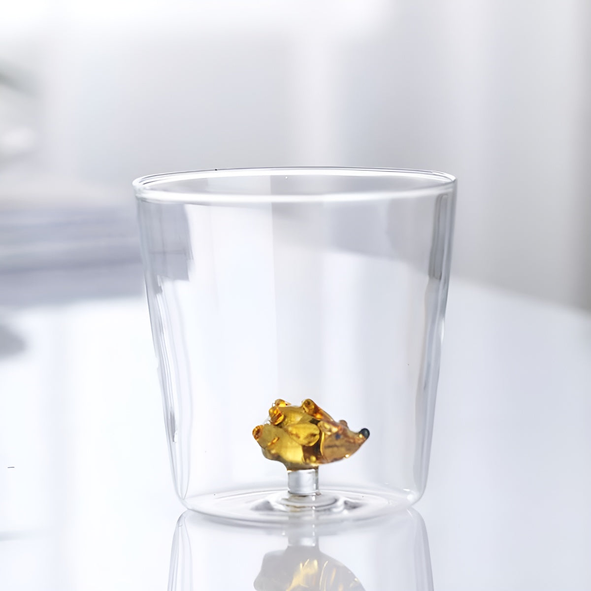 3D Whimsical Animal Transparent Glass Cup