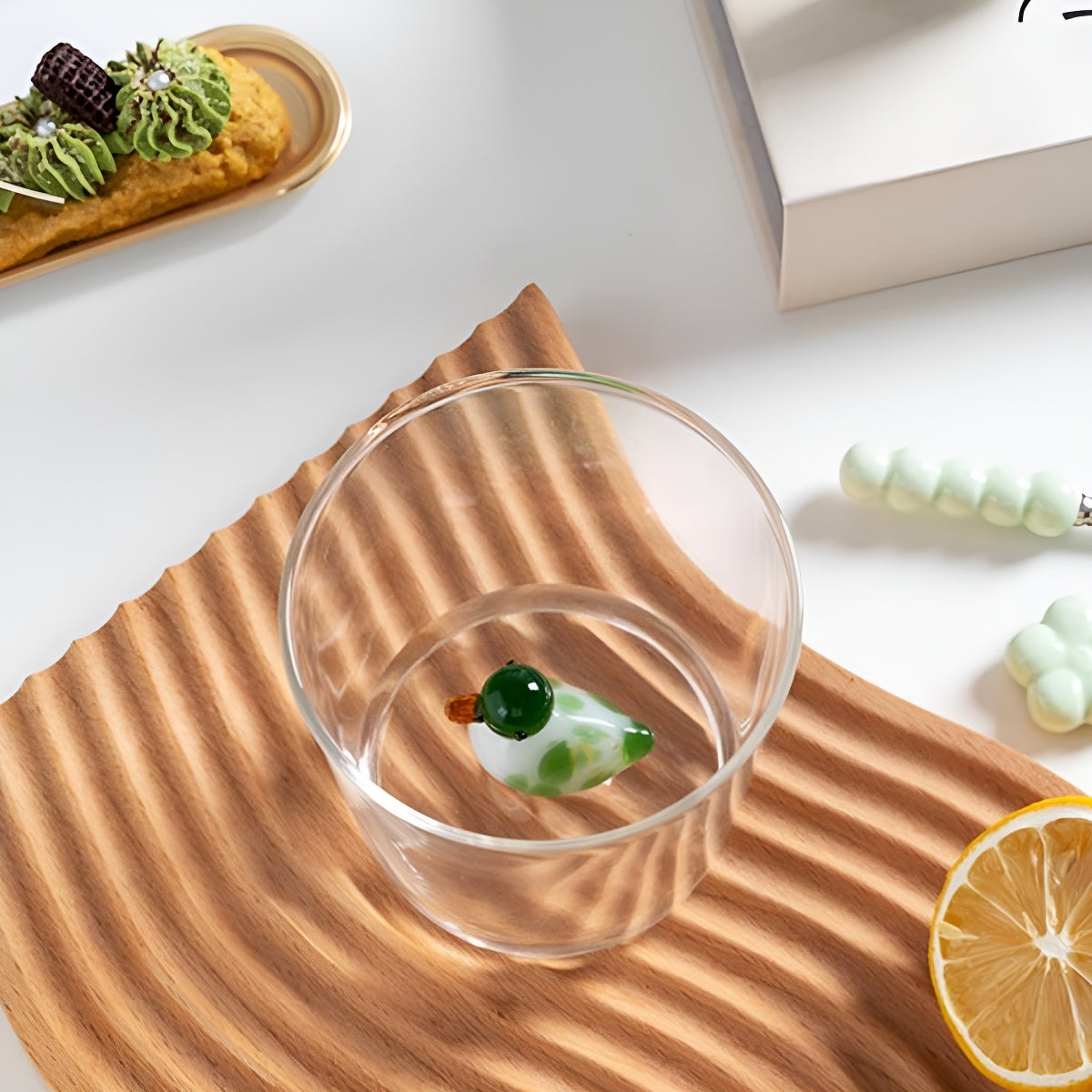 3D Whimsical Animal Transparent Glass Cup