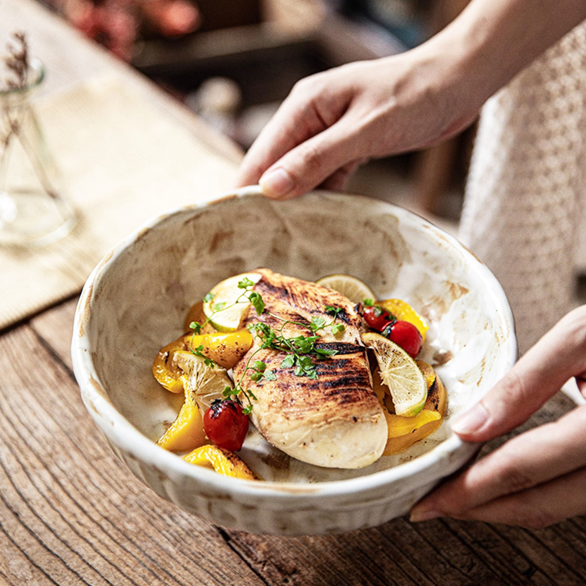 Handcrafted Rustic Glazed Ceramic Tableware