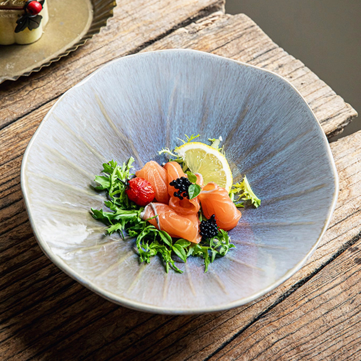 7.5 Inch Irregular Hand-glazed Ceramic Bowl