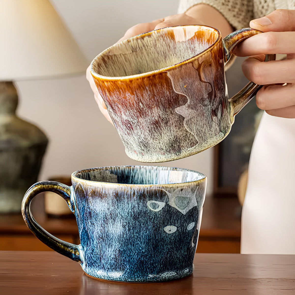Kiln Ripple Glaze Ceramic Mug