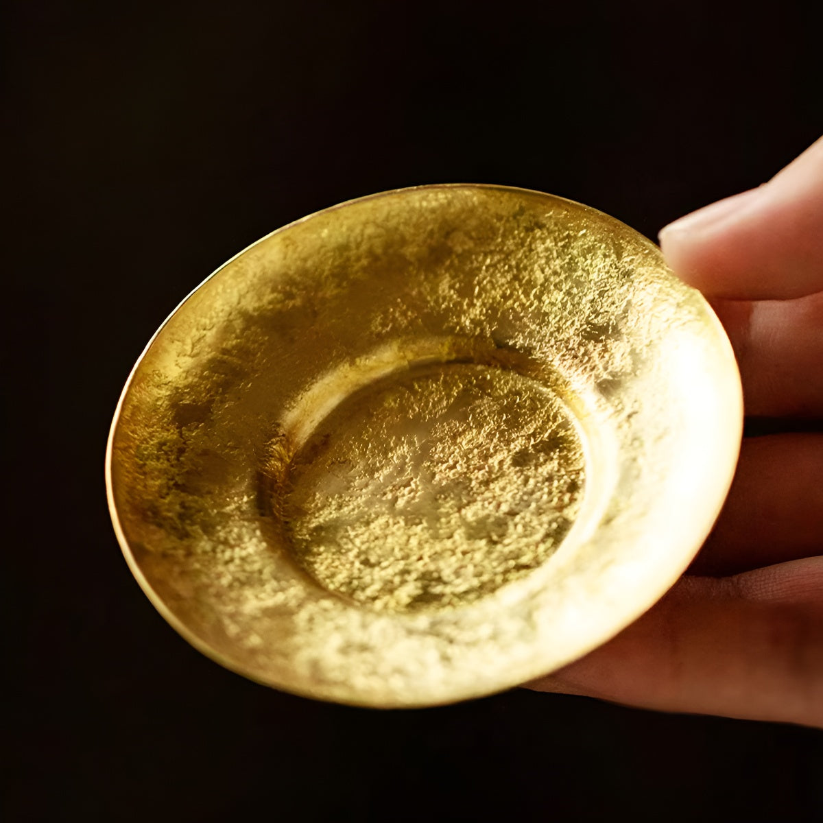 Handcrafted Brass Tea Cup Saucer