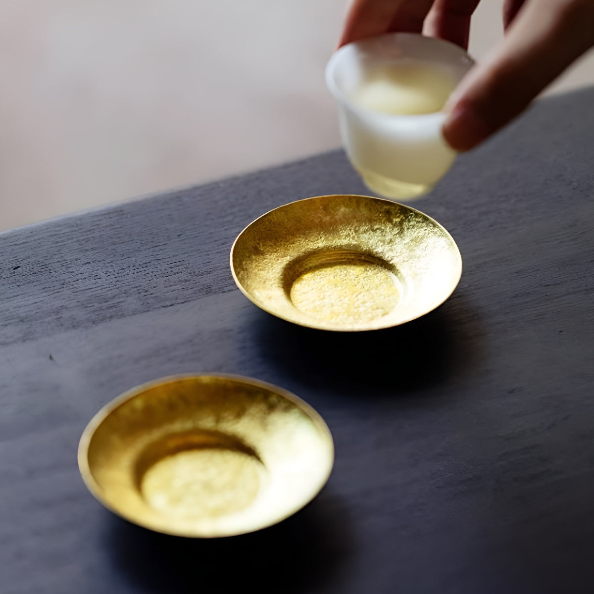 Handcrafted Brass Tea Cup Saucer