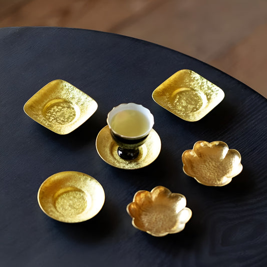 Handcrafted Brass Tea Cup Saucer