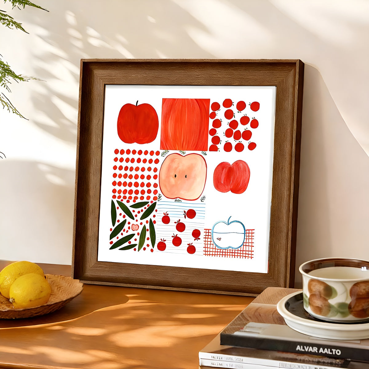 Apple Illustration Pop Art Wall Art Print