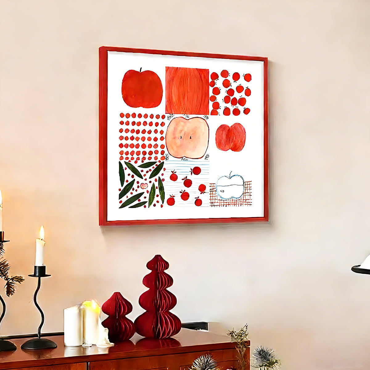 Apple Illustration Pop Art Wall Art Print