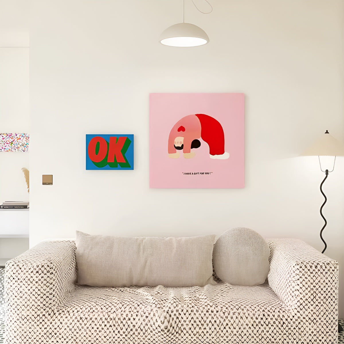 Dopamine Pop “OK” Wall Art Print