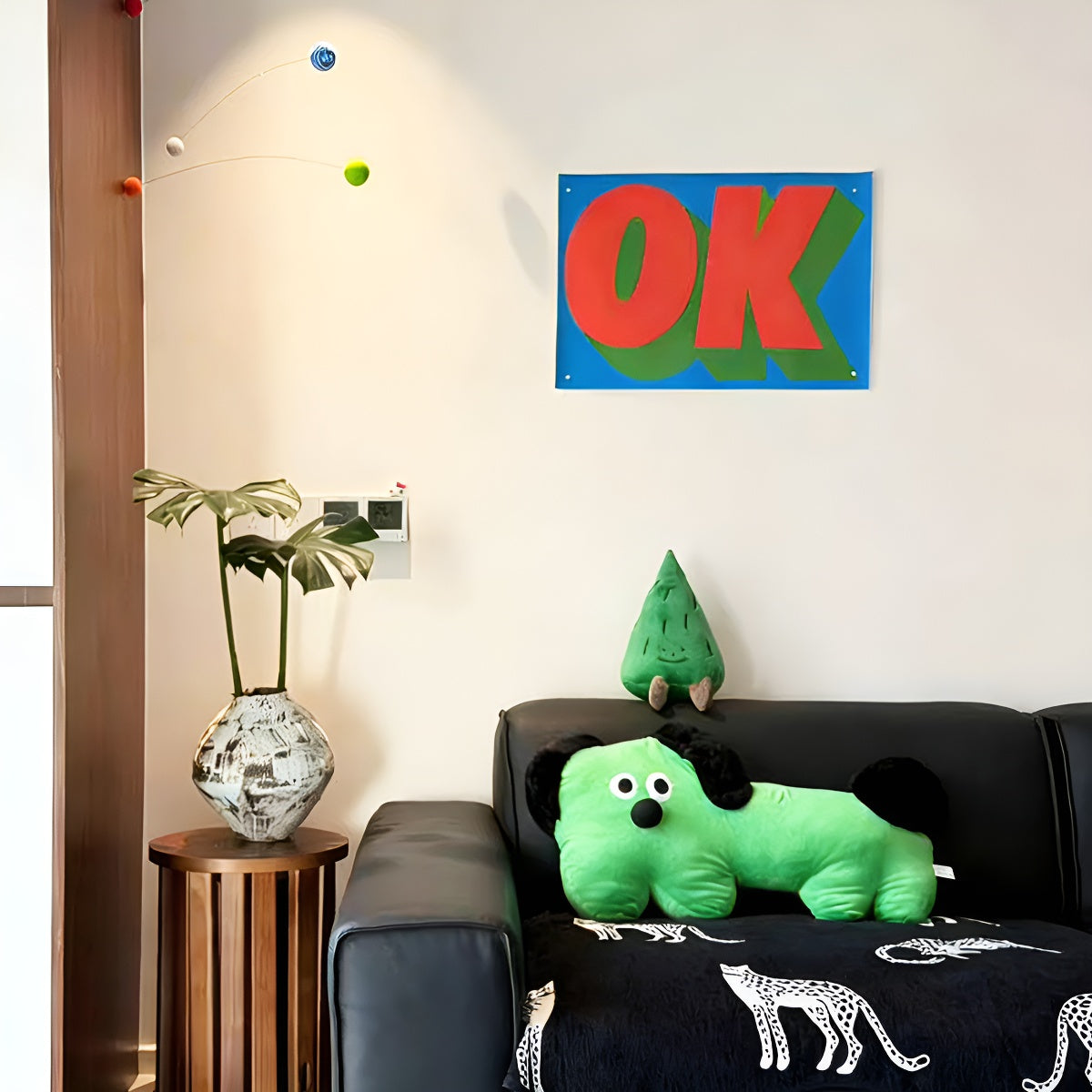 Dopamine Pop “OK” Wall Art Print