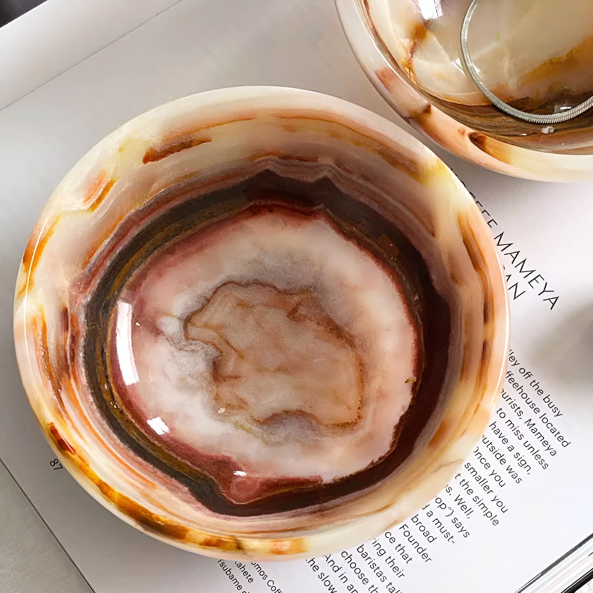 Natural Stone Storage Bowls