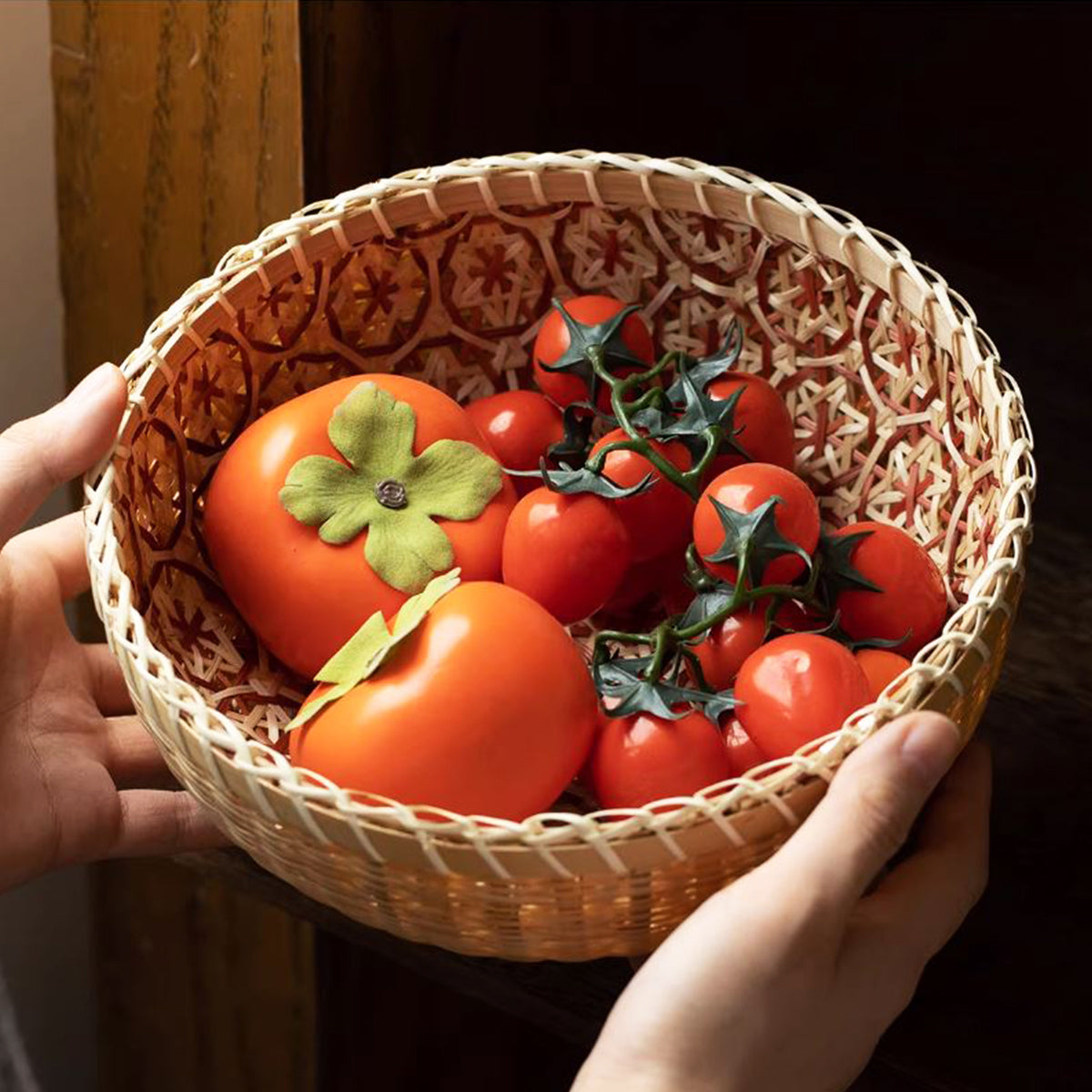 Handwoven Rattan Storage Basket
